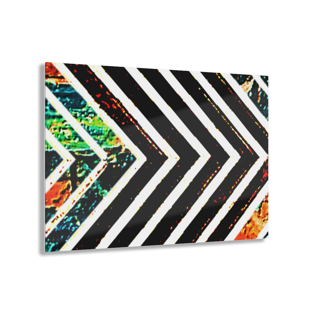 Multi-Colored Striped Acrylic Prints