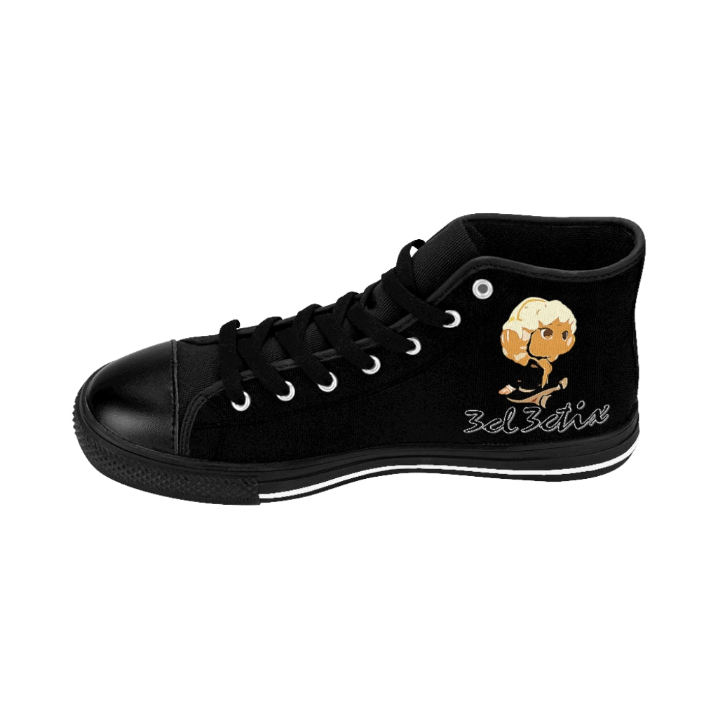 Branded Plad Women's High-top Sneakers