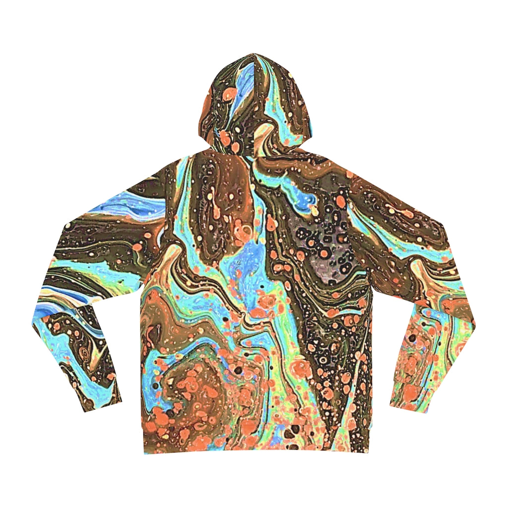 CDEJ Brown  Marble AOP Fashion Hoodie