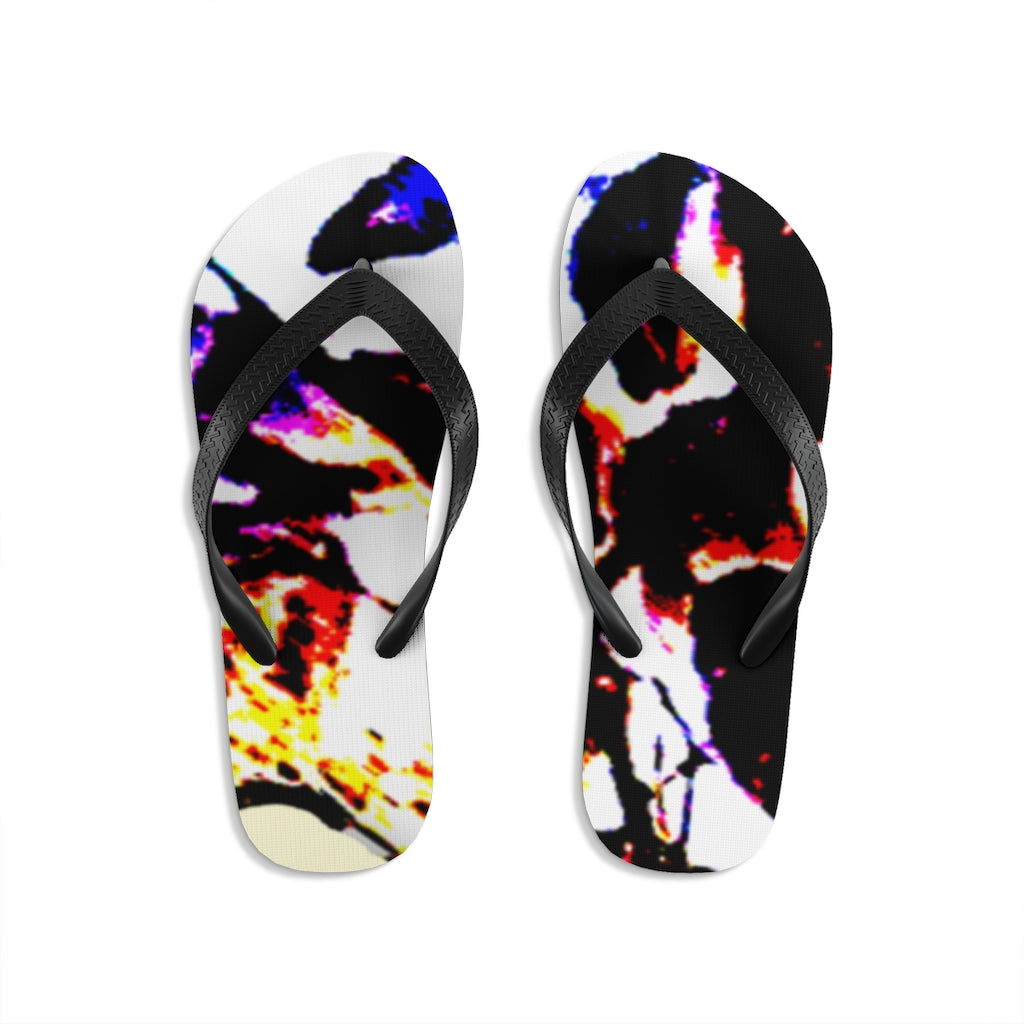 Floral Unisex Flip-Flops