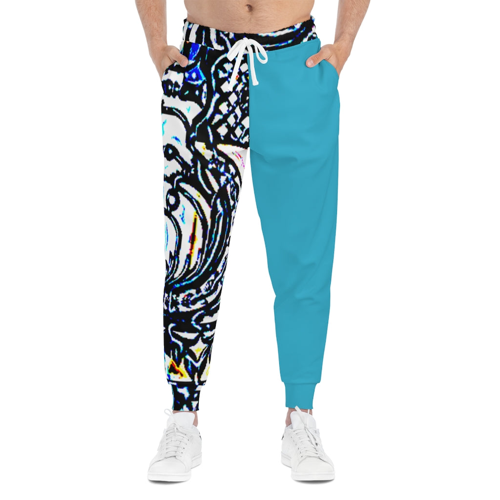 Faux Baroque Print Athletic Joggers (AOP)