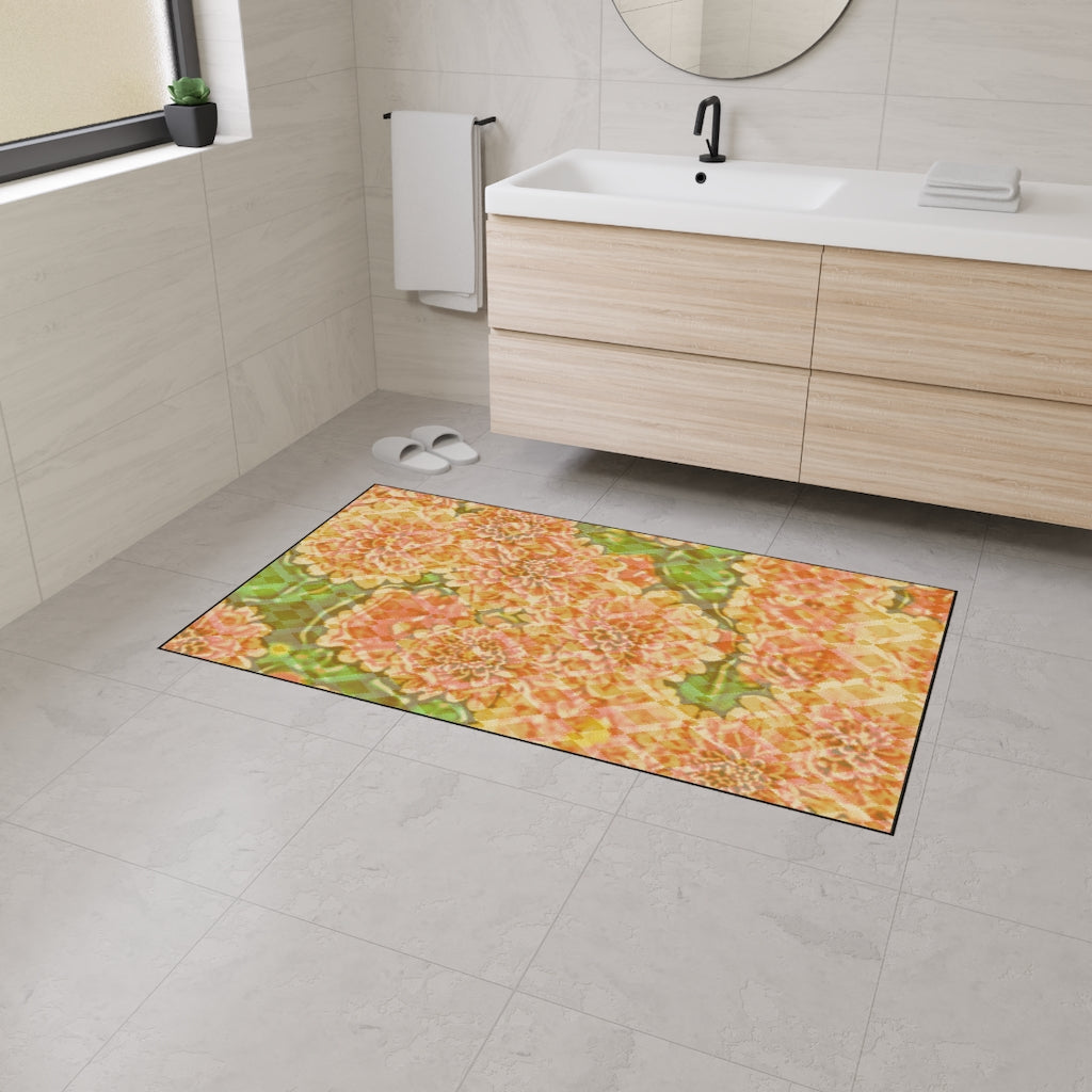 Floral Heavy Duty Floor Mat