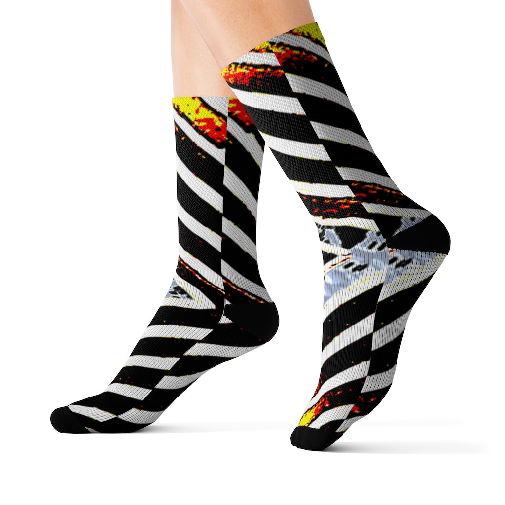 Stripped Sublimation Socks