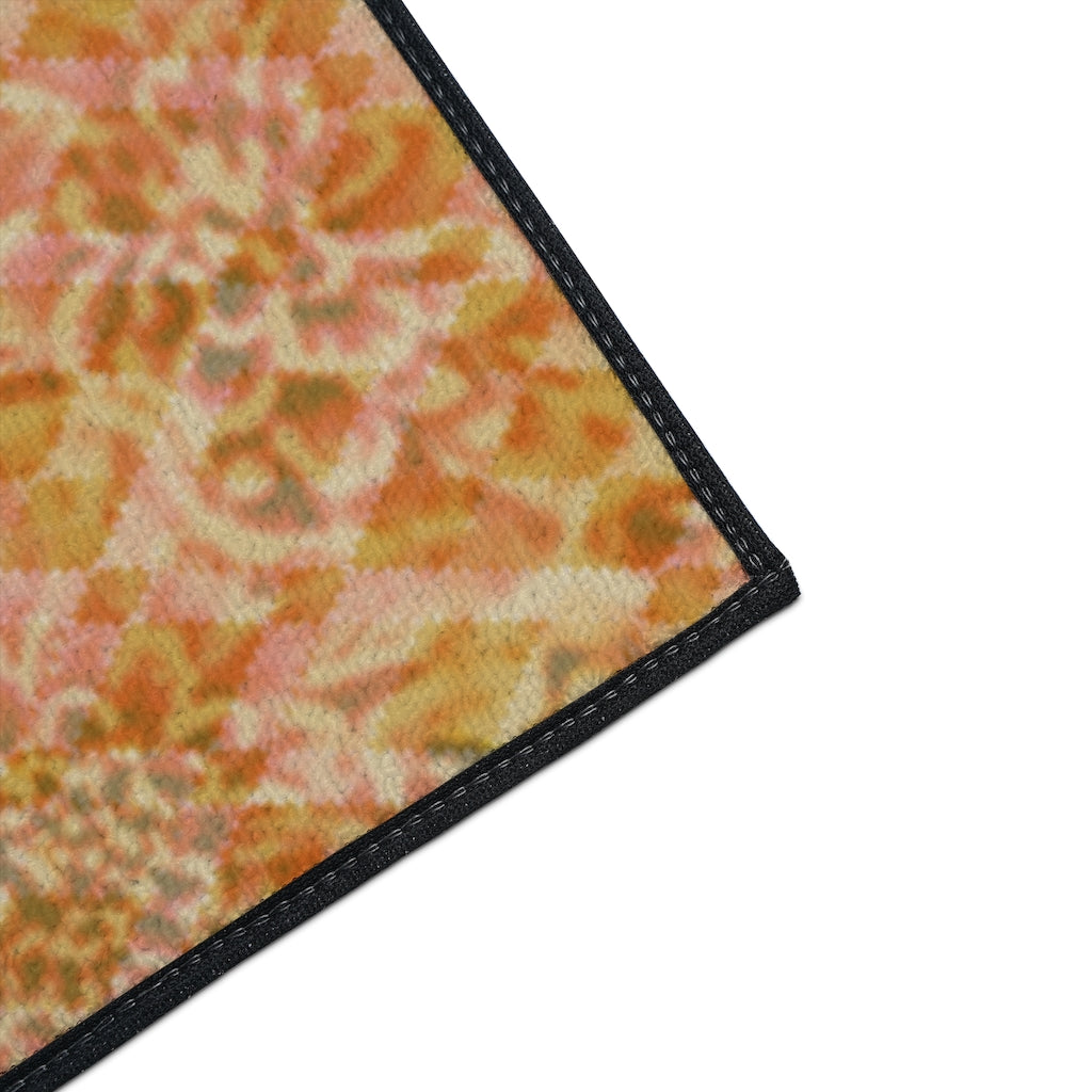 Floral Heavy Duty Floor Mat