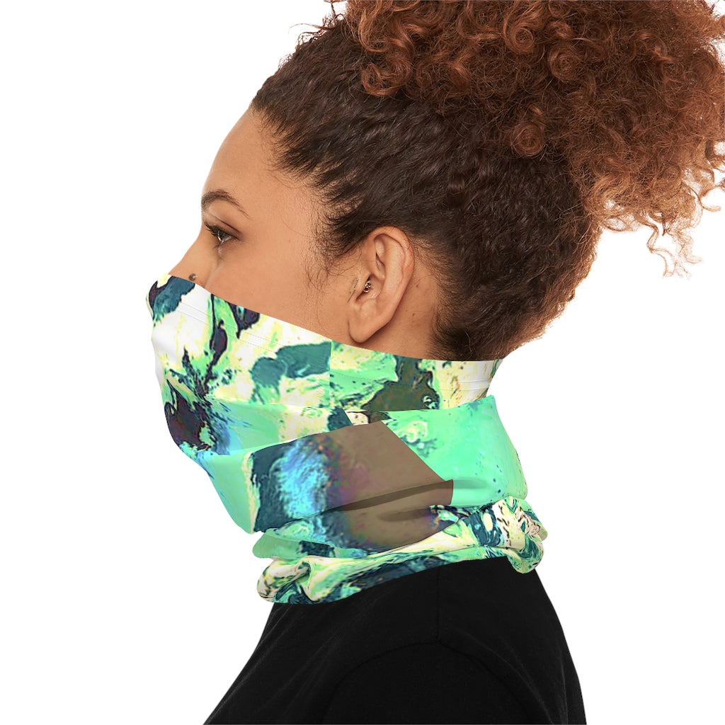 CDEJ Green Marble Lightweight Neck Gaiter