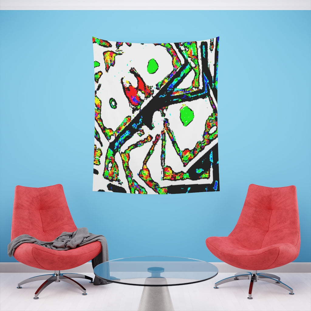 Painted Money Printed Wall Tapestry