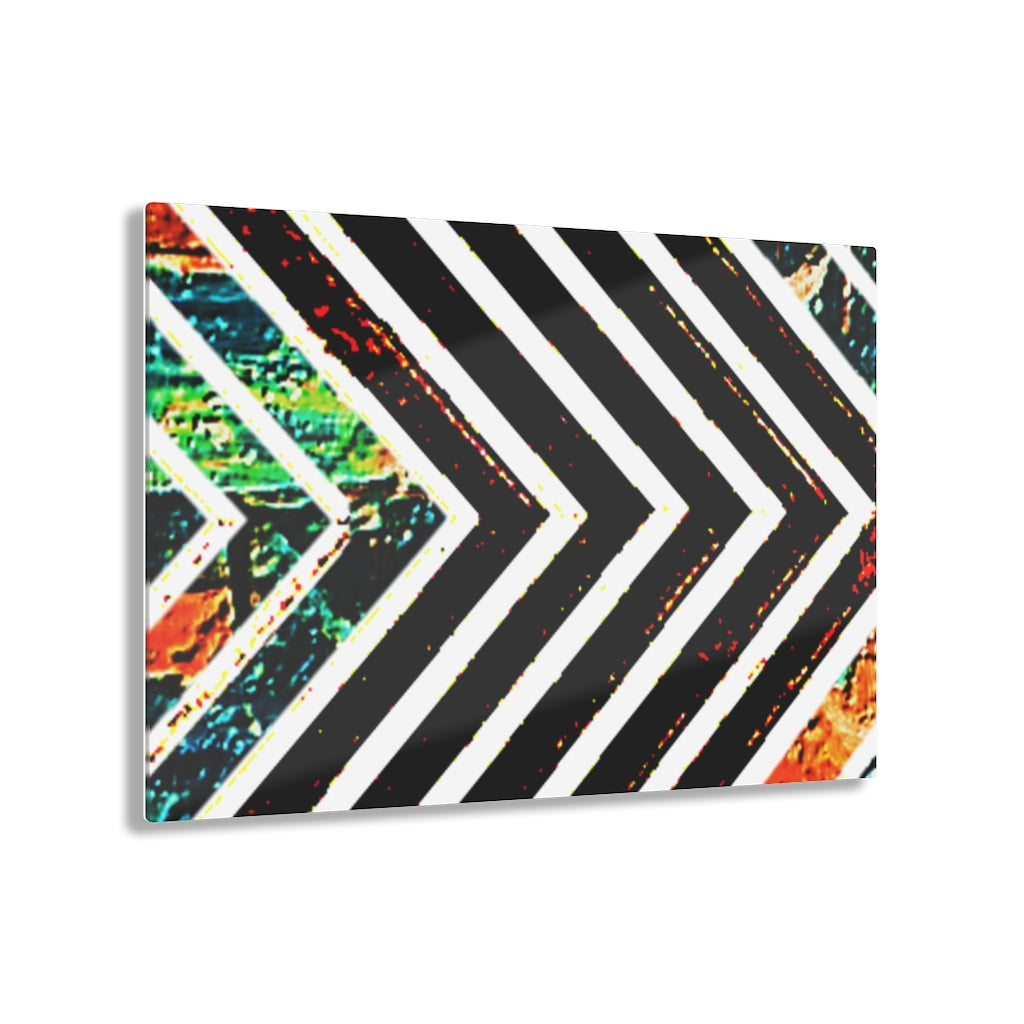 Multi-Colored Striped Acrylic Prints