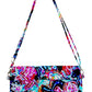 Neon Floral Removable Strap Clutch Bag