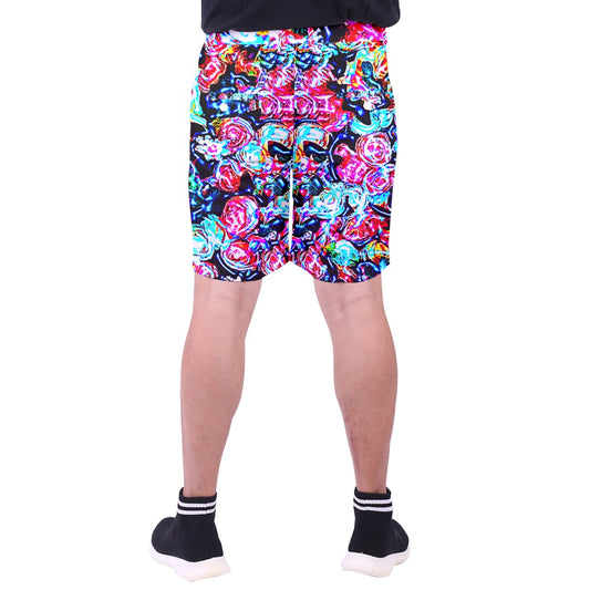 Neon Floral Men's Pocket Shorts