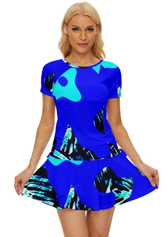 Abstract Tropical Women's Sports Wear Set