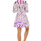 3cl3ctix WordArt Long Sleeve Velour Longline Dress