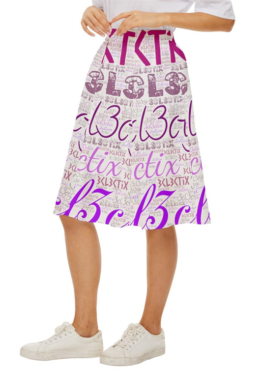 3cl3ctix WordArt Classic Short Skirt