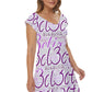 3cl3ctix WordArt Short Sleeve Tiered Mini Dress