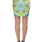 Green Marble Bodycon Skirt