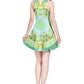 Green Marble Reversible Sleeveless Dress