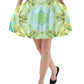 Green Marble A-Line Pocket Skirt