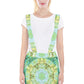Green Marble Braces Suspender Skirt