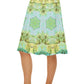Green Marble Classic Short Skirt
