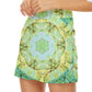 Green Marble Mini Front Wrap Skirt