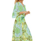 Green Marble Midsummer Wrap Dress