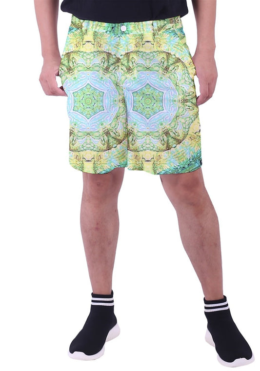 Green Marble Men's Pocket Shorts