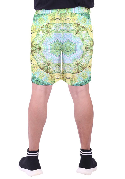Green Marble Men's Pocket Shorts