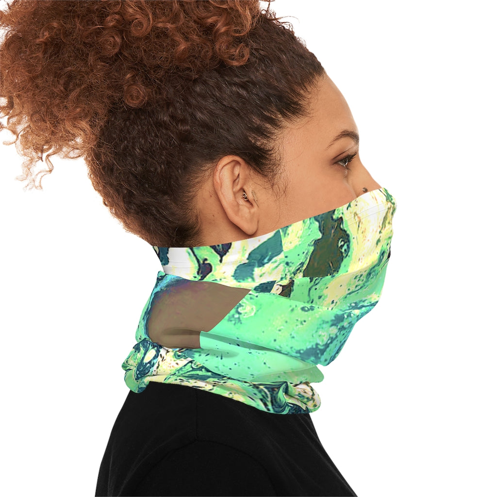 CDEJ Green Marble Lightweight Neck Gaiter