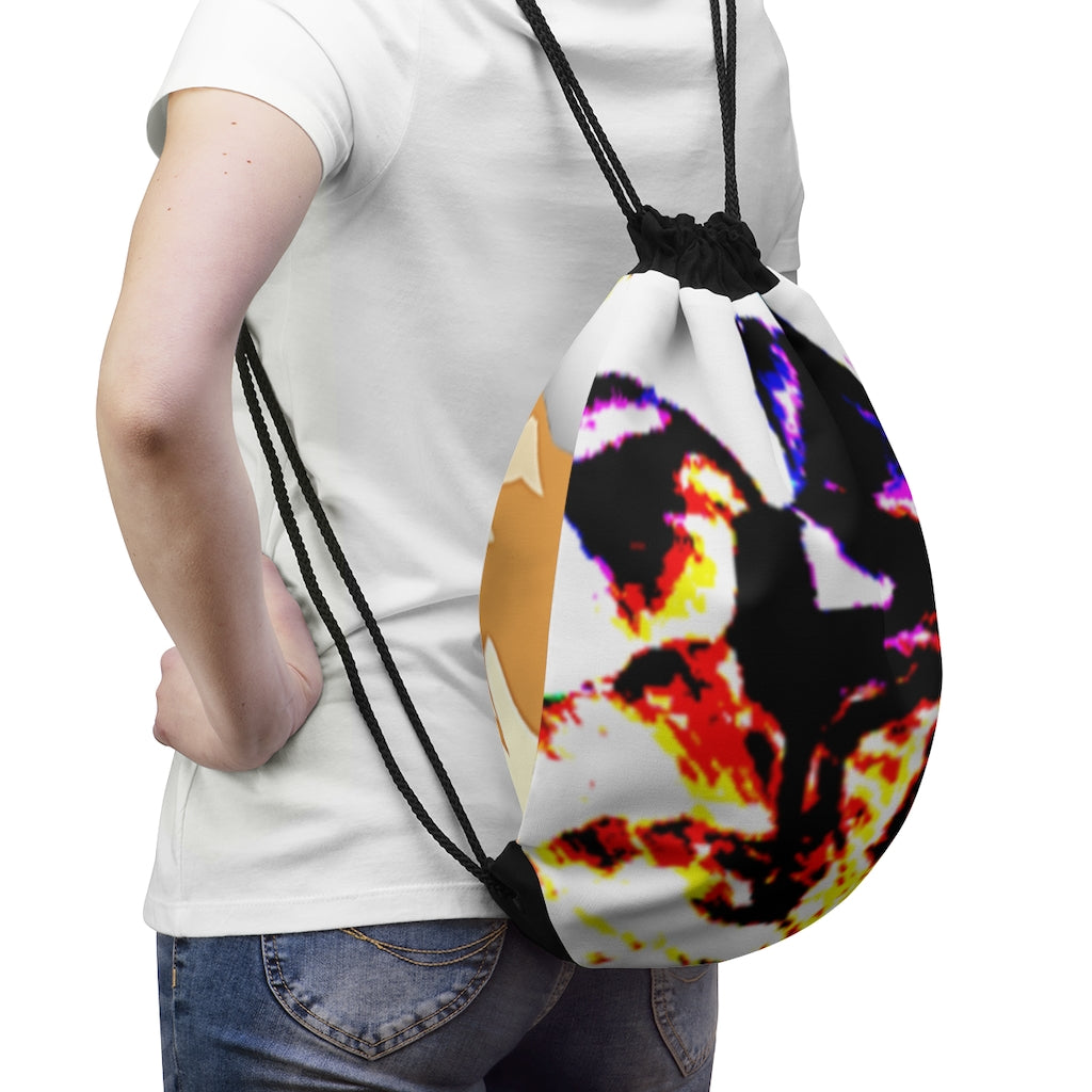 Floral Drawstring Bag