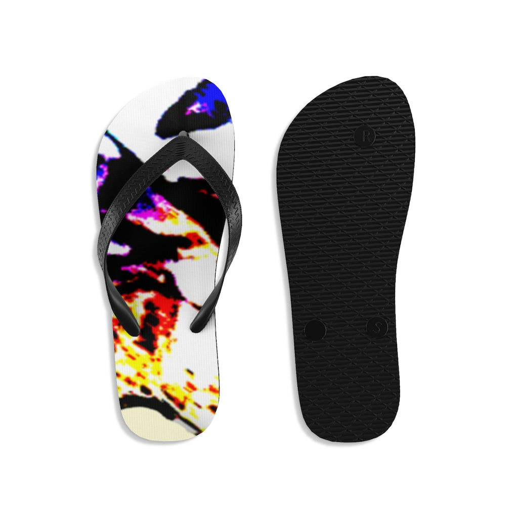 Floral Unisex Flip-Flops