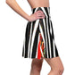 Combined Stripped Women's Skater Skirt