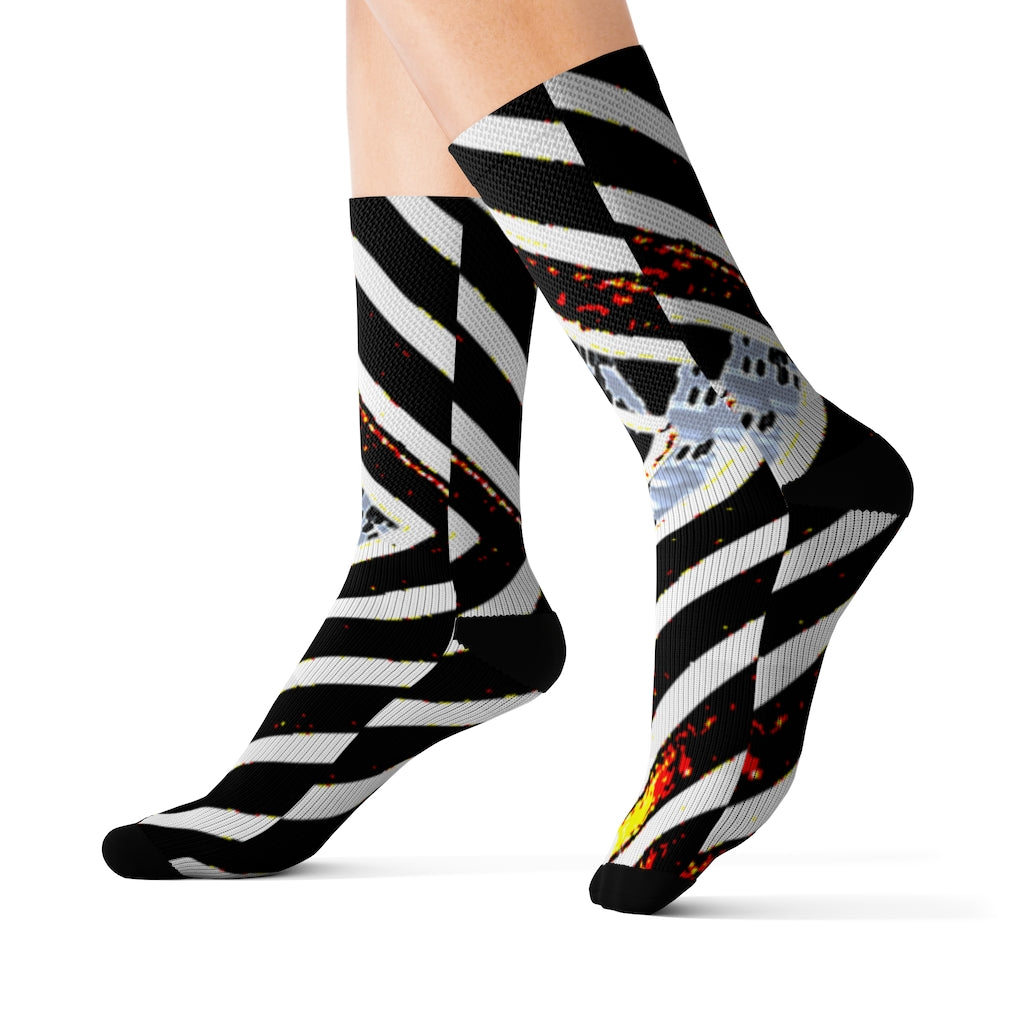 Stripped Sublimation Socks