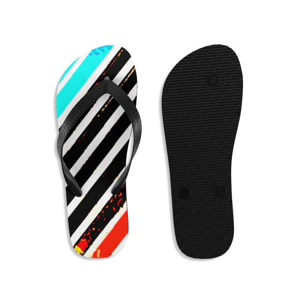 Special Stripped Unisex Flip-Flops