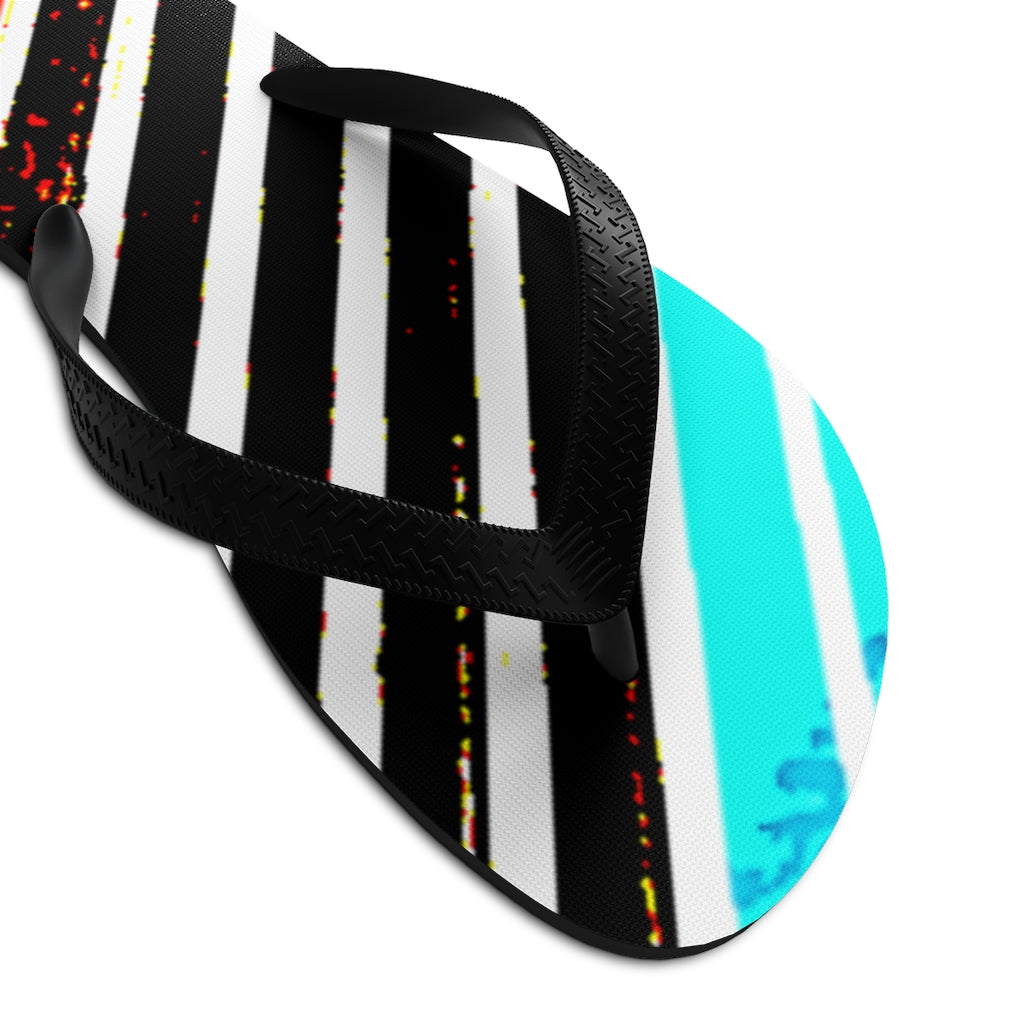 Special Stripped Unisex Flip-Flops