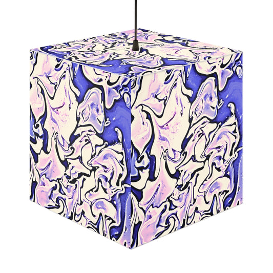 CDEJ Purple Marble Light Cube Lamp