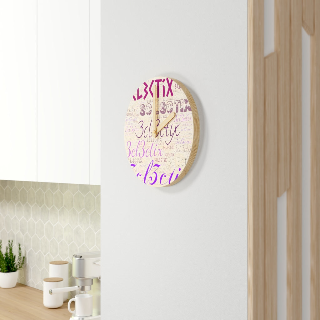 Branded Wooden Wall Clock