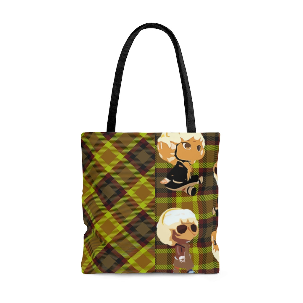 Branded Plad Tote Bag