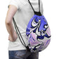 CDEJ Purple Marble Drawstring Bag