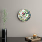 Painted Money Wooden Wall Clock
