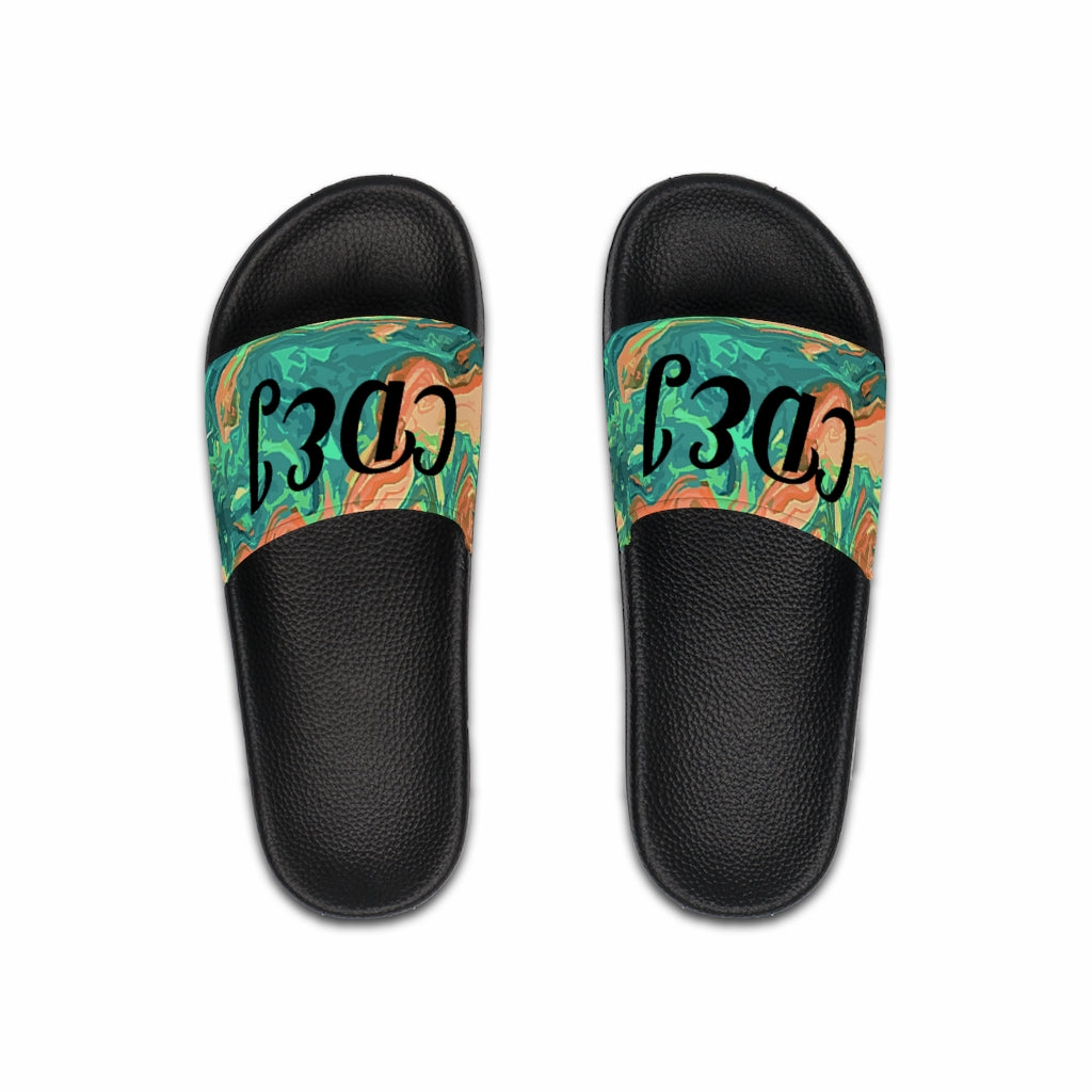 CDEJ Green Men's Slide Sandals