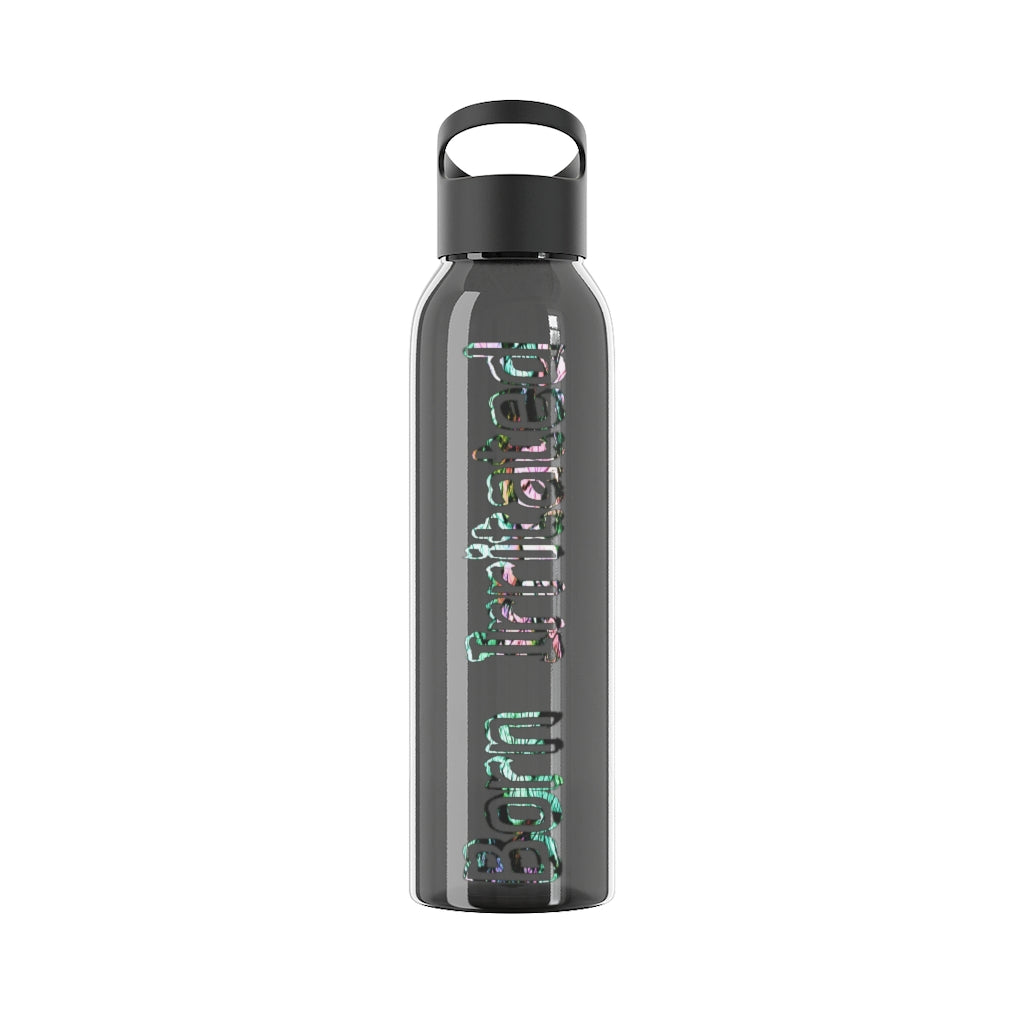 Graphic Born Irritated Sky Water Bottle