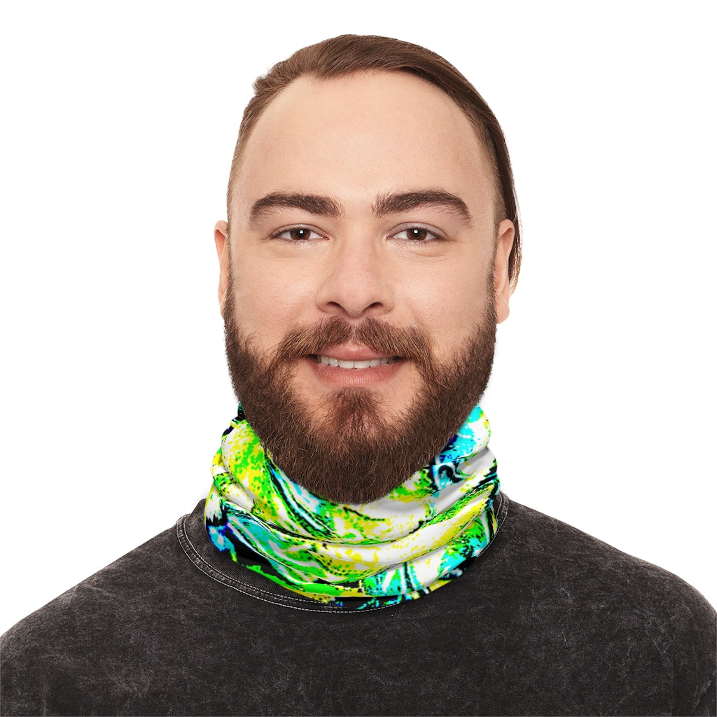 Neon Neck Gaiter With Drawstring