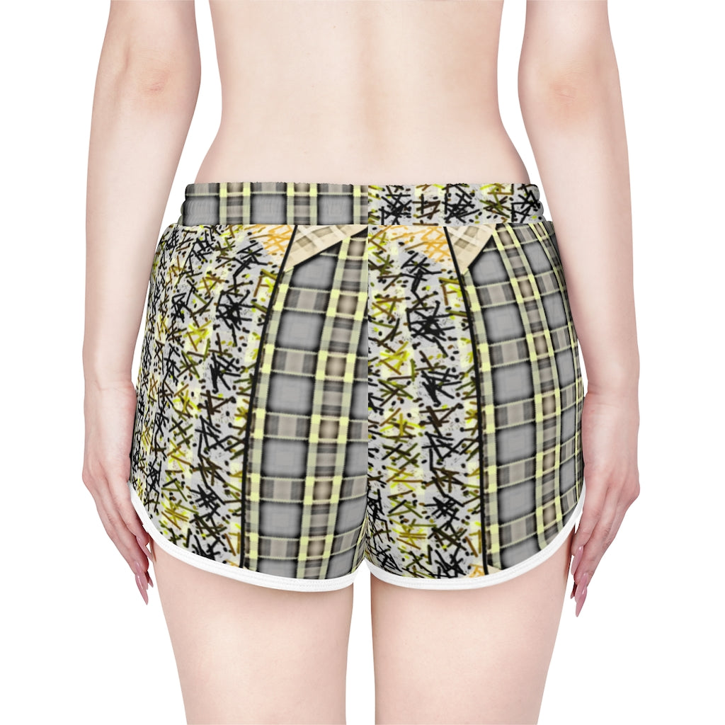 Patchwork Women's Relaxed Shorts (AOP)