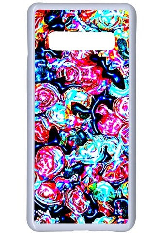 Neon Floral Samsung Galaxy S10 Plus Seamless Case(White)