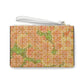 Faded Floral Clutch Bag