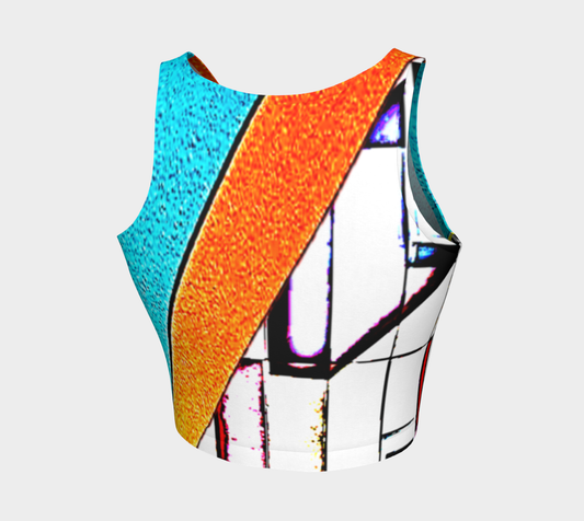 abstract crop top