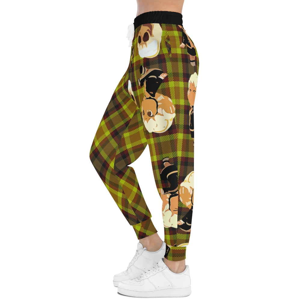 Branded Mixed Plad Athletic Joggers (AOP)