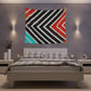 Abstract Stripped Printed Wall Tapestry