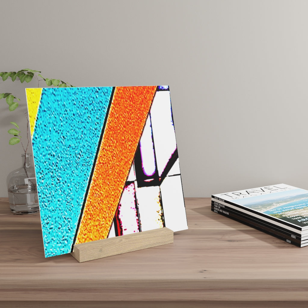 Abstract Gallery Board with Stand