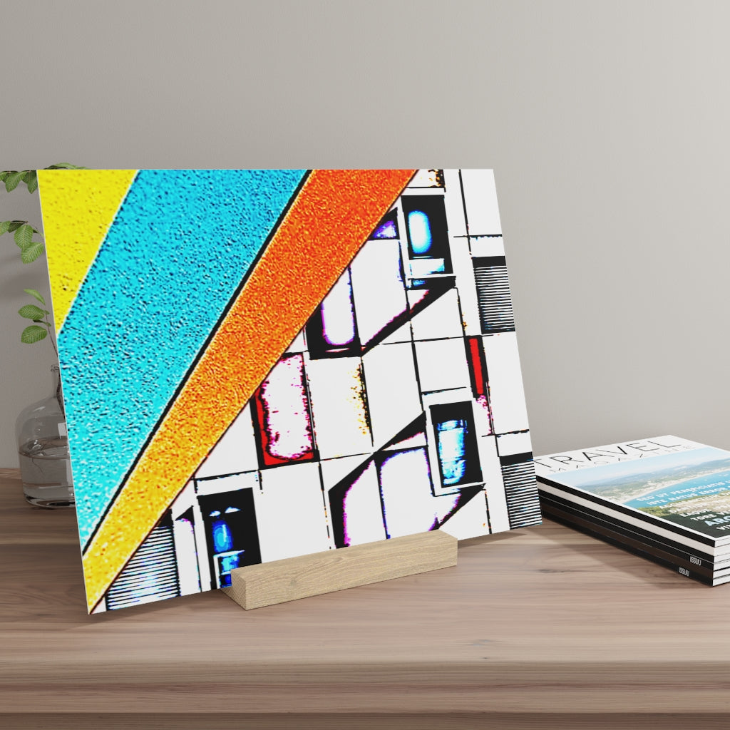 Abstract Gallery Board with Stand