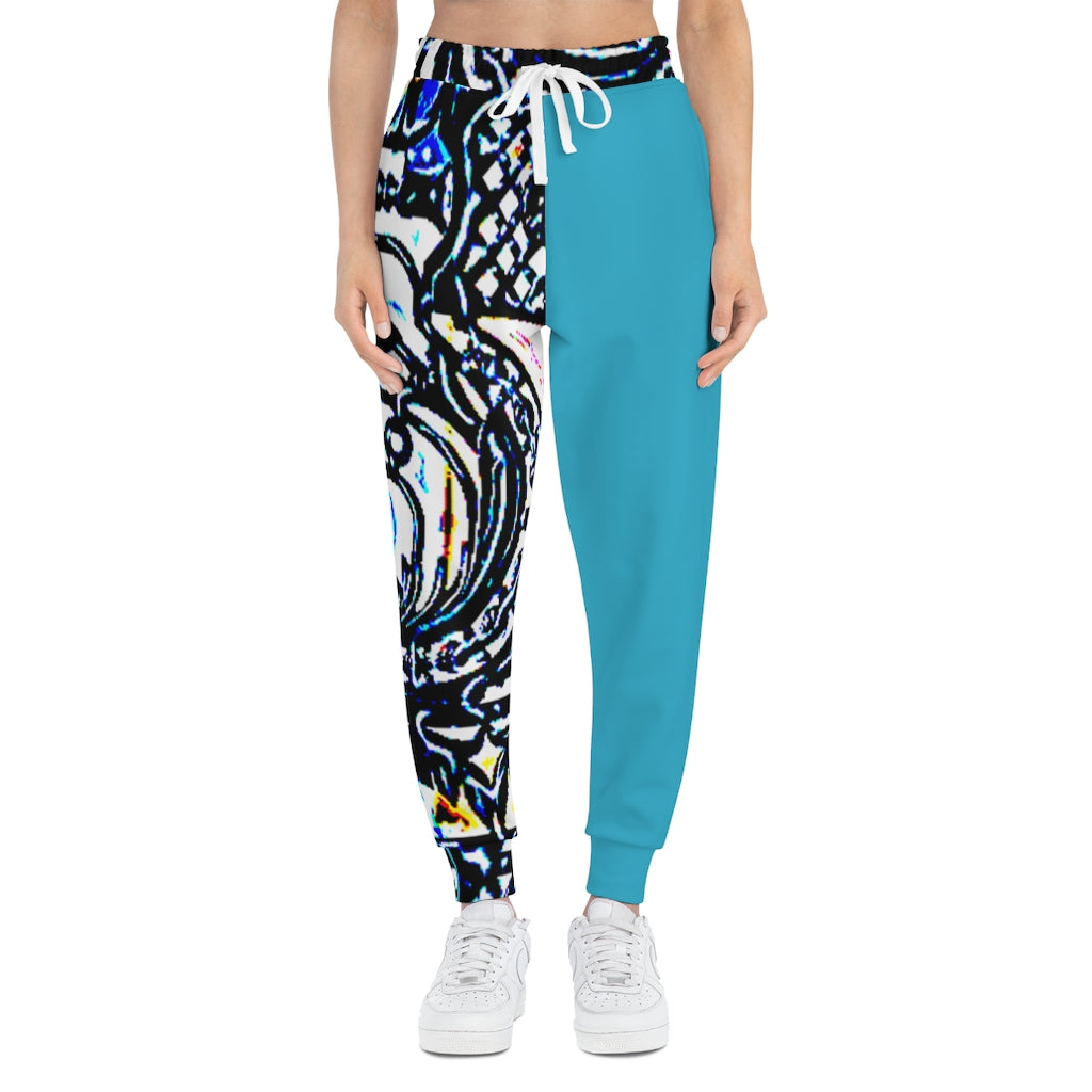 Faux Baroque Print Athletic Joggers (AOP)